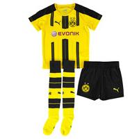 2016-2017 Borussia Dortmund Home Little Boys Mini Kit