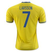 2016-2017 Sweden Home Adidas Shirt (Larsson 7)