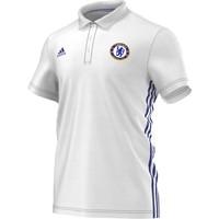 2016 2017 chelsea adidas 3s polo shirt white