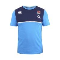 2016-2017 England Rugby Cotton Training Tee (Vivid Blue)