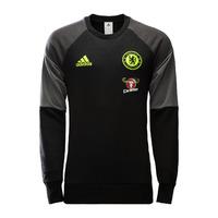 2016-2017 Chelsea Adidas Sweat Top (Black)