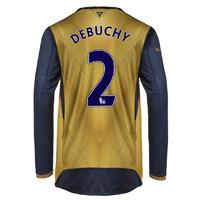 2015-16 Arsenal Long Sleeve Away Shirt (Debuchy 2) - Kids