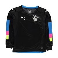 2016 2017 rangers puma home goalkeeper shirt black kids