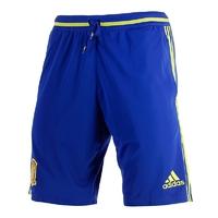 2016 2017 spain adidas training shorts blue