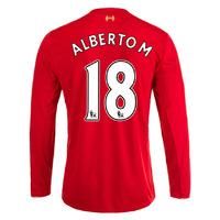 2015 16 liverpool home long sleeve shirt alberto m 18 kids