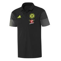 2016-2017 Chelsea Adidas Training Polo Shirt (Black)