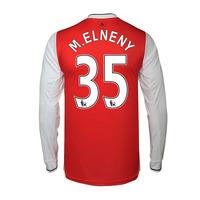 2016-17 Arsenal Long Sleeve Home Shirt (M.Elneny 35)
