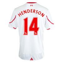 2015-16 Liverpool Away Shirt (Henderson 14) - Kids