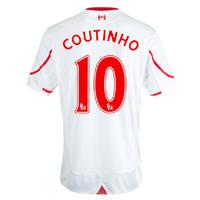 2015 16 liverpool away shirt coutinho 10 kids