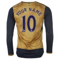 2015-16 Arsenal Long Sleeve Away Shirt (Your Name) -Kids