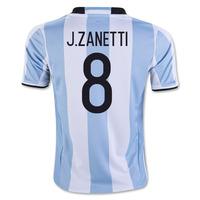 2016-17 Argentina Home Shirt (J.Zanetti 8) - Kids