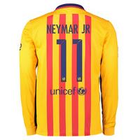 2015 2016 barcelona long sleeve away shirt neymar jr 11