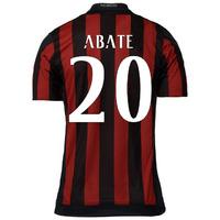 2015-16 AC Milan Home Shirt (Abate 20) - Kids