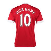 2015-16 Man United Home Shirt (Your Name) -Kids