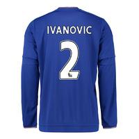 2015-2016 Chelsea Home Long Sleeve Shirt (Ivanovic 2)