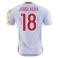 2016-2017 Spain Adidas Away Shirt (Jordi Alba 19) - Kids