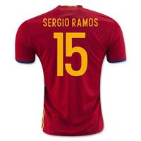 2016 2017 spain home shirt sergio ramos 15