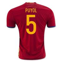 2016-2017 Spain Home Shirt (Puyol 5)