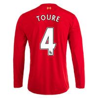 2015 16 liverpool home long sleeve shirt toure 4 kids