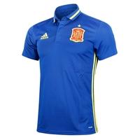 2016-2017 Spain Adidas Climalite Polo Shirt (Blue)