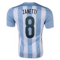 2015-16 Argentina Home Shirt (Zanetti 8)