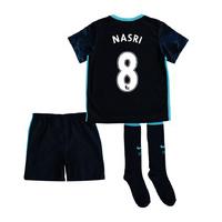 2015-2016 Man City Away Little Boys Mini Kit (Nasri 8)