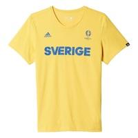 2016-2017 Sweden Adidas Euro 2016 Tee (Yellow)