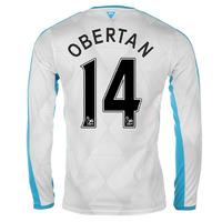 2015-16 Newcastle Away Long Sleeve Shirt (Obertan 14)