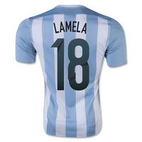 2015-16 Argentina Home Shirt (Lamela 18)