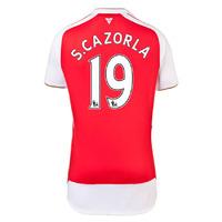 2015-16 Arsenal Home Shirt (S. Cazorla 19) - Kids