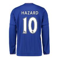 2015 2016 chelsea home long sleeve shirt hazard 10