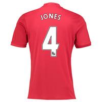 2016-17 Manchester United Home Shirt (Jones 4) - Kids