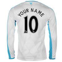 2015-16 Newcastle Away Long Sleeve Shirt (Your Name)