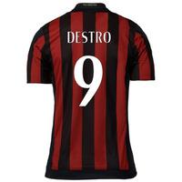 2015-16 AC Milan Home Shirt (Destro 9) - Kids