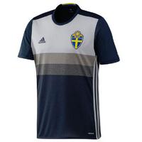 2016 2017 sweden away adidas football shirt