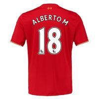 2015-16 Liverpool Home Shirt (Alberto M. 18) - Kids