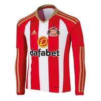 2016 2017 sunderland adidas home long sleeve shirt