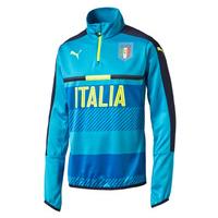 2016-2017 Italy Puma Quarter Zip Training Top (Blue) - Kids