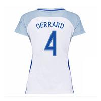 2016-17 England Home Womans Shirt (Gerrard 4)