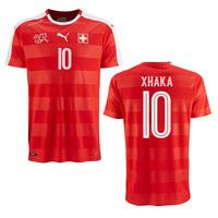 2016 2017 switzerland puma home shirt xhaka 10 kids