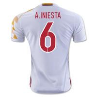 2016-2017 Spain Adidas Away Shirt (A.Iniesta 6)
