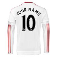 2015-2016 Man Utd Long Sleeve Away Shirt (Your Name)