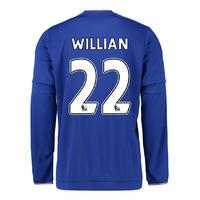 2015-2016 Chelsea Home Long Sleeve Shirt (Willian 22)