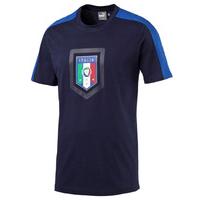 2016-2017 Italy Puma Fanwear Badge Tee (Peacot)