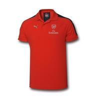 2016 2017 arsenal puma casual performance polo shirt red