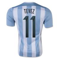 2015-16 Argentina Home Shirt (Tevez 11)