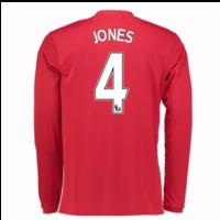 2016-17 Man United Home Long Sleeve Shirt (Jones 4)