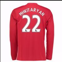 2016-17 Man United Home Long Sleeve Shirt (Mkhitaryan 22)