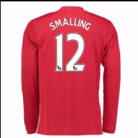 2016-17 Man United Home Long Sleeve Shirt (Smalling 12)