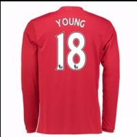 2016-17 Man United Home Long Sleeve Shirt (Young 18)